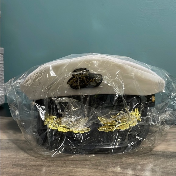 Nautical Captain's Hat - White and Black - Picture 5 of 5